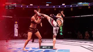 UFC Noche Grasso vs Shevchenko Flyweight Title Fight Simulation Highlight 