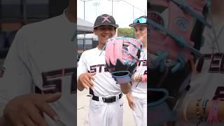 First person to get to the center of a baseball wins a FREE glove!  #baseball #baseballglove