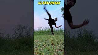 Low Kick-Spin Kick #tutorial #training #shortsvideo #usa #shortvideo #yt #ytshort #ytshorts #mma