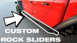 Building Custom Jeep Gladiator Rock Sliders