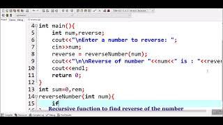 How to Reverse a Number Using Recursion in C++