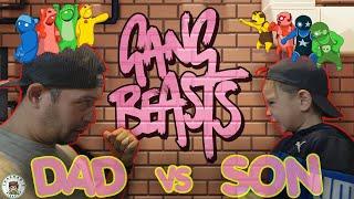 Can Dad Beat Son in Gang Beasts? (First Time Playing!)