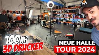 My HALL with 100sqm 3D PRINTER | Studio Tour 2024