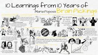 10 LEARNINGS FROM 10 YEARS OF BRAIN PICKINGS ANIMATED (MARIA POPOVA)