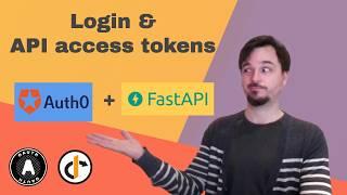 Login and issue API access tokens with Auth0 and FastAPI