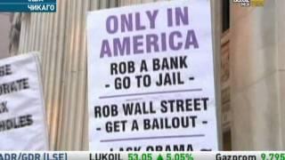Occupy Wall Street. Protests in Chicago. News on Russian tv.