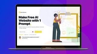 I built this Free Website in Seconds using AI with 1 Prompt  - Best Free Tool Ever!