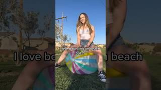 Beachball bouncing! ️ #beachball #inflatables