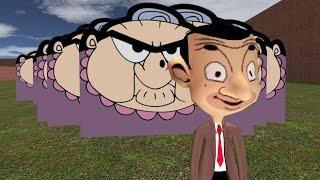 Mr. Bean Vs. Mrs. Wicket Nextbots in Garry's Mod!