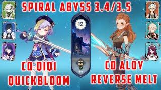 Ци Ци Quickbloom & Элой Reverse Melt | F2P Spiral Abyss 3.4/3.5 Floor 12 9 Stars Genshin Impact