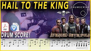 Hail to the King - Avenged Sevenfold | DRUM SCORE Sheet Music Play-Along | DRUMSCRIBE