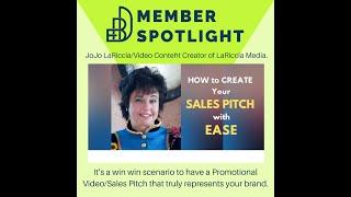 JoJo LaRiccia- Creating a custom Promotional Video/Sales Pitch built around you & your business.