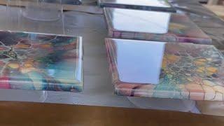 64. How I Resin Tiles for Coasters; resining tiles; Resining Tutorial