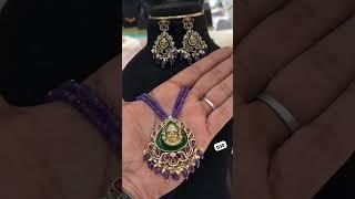 necklace set temple design watsapp 9840364709