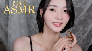 ASMR.sub(whisper)brushing your hair, review of Flag Tail Requiem play|Different hair brush sounds