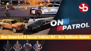 Unmarked and Special Vehicle Packs DLC for Police Simulator Patrol Officers