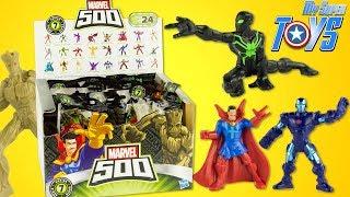 Marvel 500 Blind Bags Complete Box Series 7 Super Hero Mini Figures Review Toys Juguetes