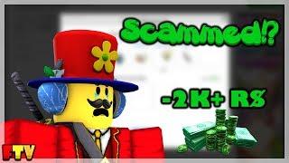 I GOT SCAMMED ON ROBLOX! [Lost 2k+ in account value]