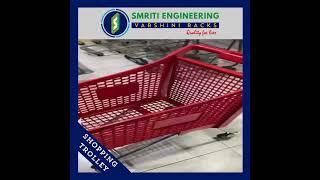 " Premium Shopping Trolleys by Smriti Engineering – Upgrade Your Store Today! "