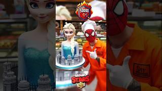 Brawlstar Rank 33  prison Cake  #spiderman #elsa #marvel #brawlstars