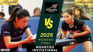 Lily Zhang (USA) vs Yoon Hyobin 윤효빈 (KOR) | FULL MATCH | Mounties Invitational 2025 - Women's FINAL