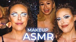 ASMR  Makeup & Whispers Juni gives Corrina Rachel a Beautiful Makeover  Extra Tingles