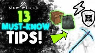 13 New World BEGINNER Tips To Make Your Life Easier!