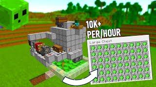 Minecraft Easy Slime Farm 1.21 - 10,000 Slime balls Per Hour