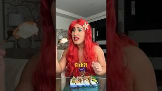 The Little Mermaid Tries Sushi For The First Time 
