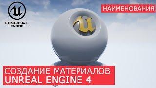 Создание материалов в Unreal Engine 4 | 4. Наименования  | Архитектурная визуализация