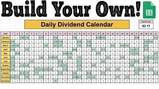 How to Build a Daily Dividend Calendar in Google Sheets (Track your Dividend Income!)