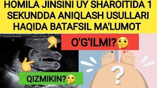 HOMILA JINSINI UY SHAROITIDA 1 SEKUNDDA ANIQLASH USULLARI HAQIDA BATAFSIL MA'LUMOT