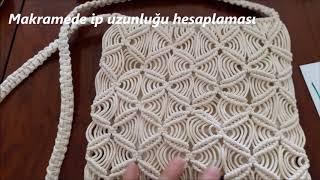 DİY, Macrame, Tutorial, İplik Uzunluğu Hesabı Nasıl Yapılır - Makrame, Knot, Yarn length.