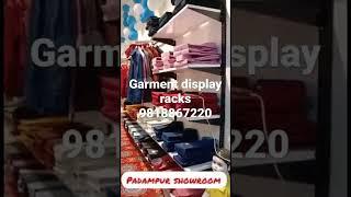 Garment display rack#displayracks #display #youtube #garment store display Abhi call  kre 9818867220