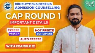  Freeze/Not Freeze/Auto Freeze - MHT CET CAP Rounds 2025 | GanitAnk  Engineering Counseling