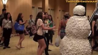 Scary Snowman Prank Compilation 2015