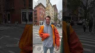 The coolest dude in NYC #nyc #viral #snowboader #interview #funny