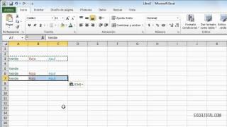 Copiar y pegar en Excel