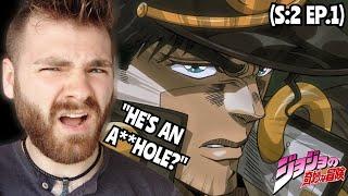 WHO THE F*** IS JOTARO??!! | JOJO'S BIZARRE ADVENTURE *PART 3* EPISODE 1 | (S2 EP:1) REACTION!