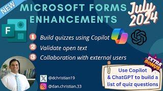 Microsoft Forms Enhancements Announced in July 2024