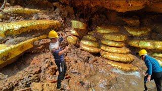 Encontré la cueva del tesoro en el acantilado mientras buscaba cristales.