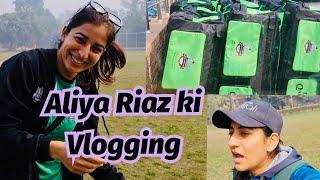 Lahore Qalandars ki training start ho gayi | Aliya Riaz ki vlogging skills | session at NCA