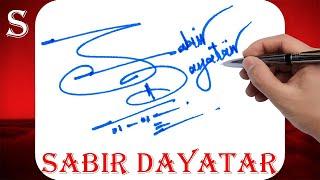 Sabir Dayatar Name Signature Style | S Signature Style | Signature Style of My Name Sabir Dayatar