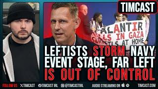 Pro Palestine Leftists STORM Navy Event, Protest Palantir & AI, Trump Big Beautiful Bill PROTECTS AI