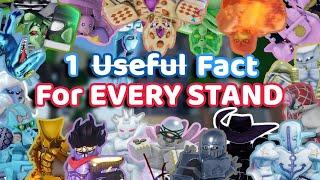 [YBA] ONE Useless Fact for Every Stand in Your Bizarre Adventure