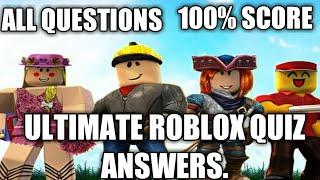 Quiz-Diva Ultimate Roblox Quiz Answers.