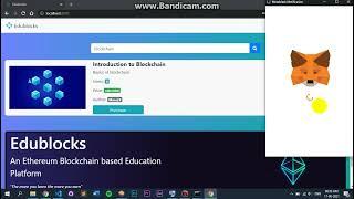 Edublocks - An Ethereum blockchain based Education Platform [Demo]