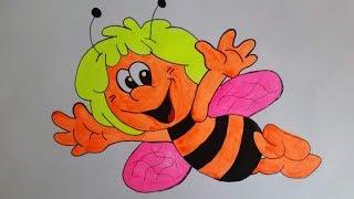 Рисуем Пчелку Майю. Draw A Bee Maya.