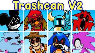 FNF Funkin' Trashcan V2 [Sonic, Shovel Knight, Pizza Tower, Whitty, Danganronpa, Ace Attorney...]