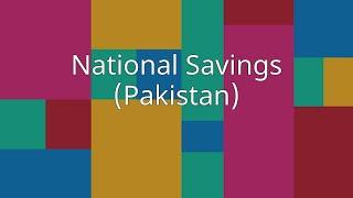 National Savings (Pakistan)